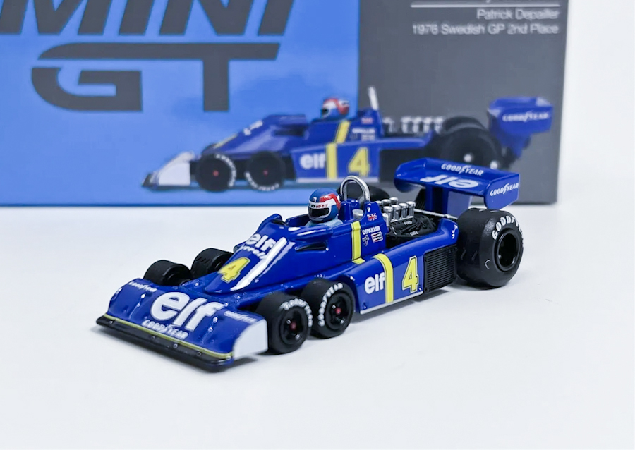 Tyrrell P34 #4 Patrick Depailler 1976 Swedish GP 2nd Place - Mini GT 1:64