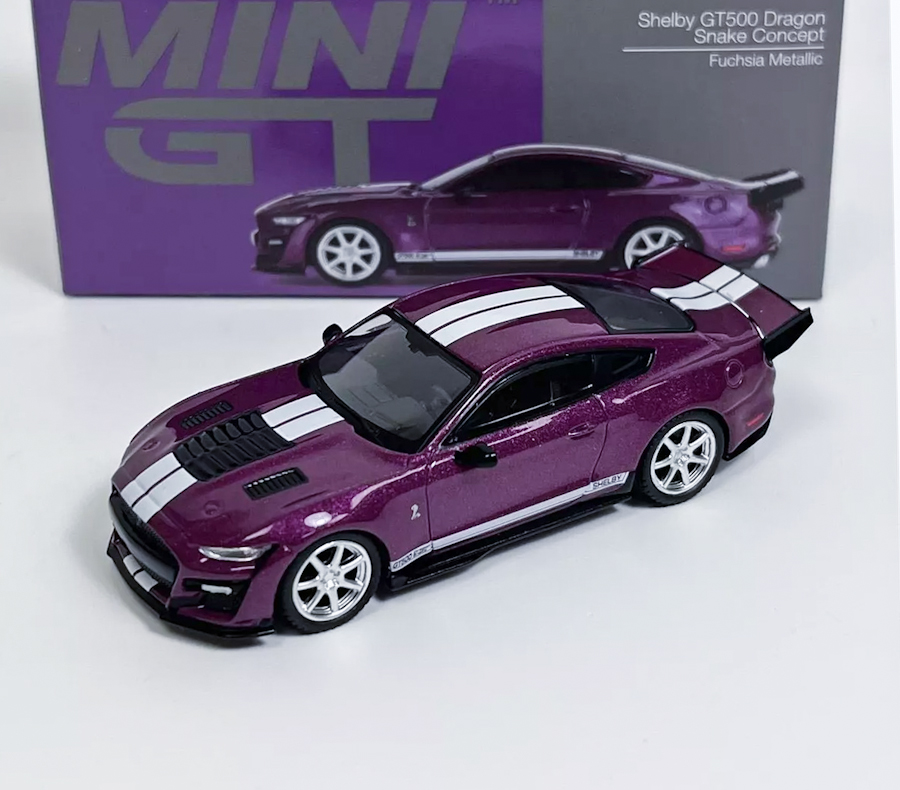 Ford Shelby GT500 Dragon Snake Concept Fuchsia Metallic - Mini GT 1:64