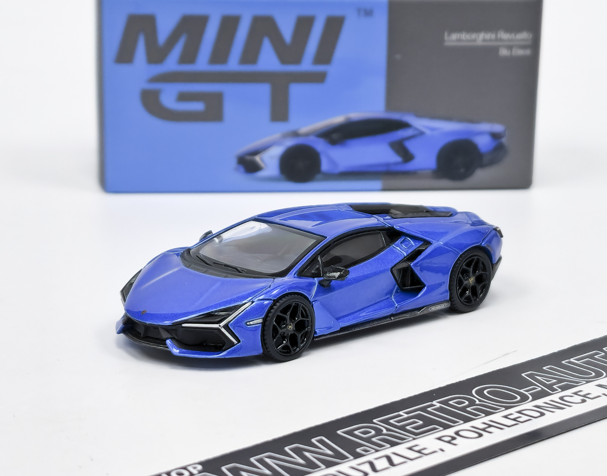 LAMBORGHINI REVUELTO BLUE 2024 - Mini GT 1:64