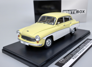 Wartburg 312 (1965) světle žlutá/bílá WHITEBOX 1:24_