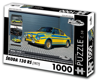 Puzzle č. 58 - ŠKODA 130 RS (1977) 1000 dílků