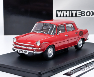 Škoda 1000 MB (1968) Červená WHITEBOX 1:24 