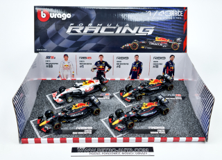 Set 4 pcs F1 Oracle Red Bull racing 2021-2023  - Bburago 1:43