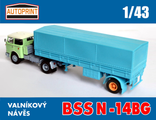 Stavebnice - Návěs BSS N-14BG AUTOPRINT 1:43