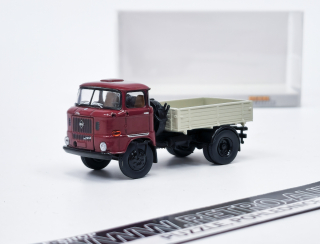 IFA W 50 valník (1965) tmavě červená/šedá Brekina 1:87