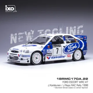 FORD Escort WRC #7 J.Kankkunen/J.Repo RAC Rally 1998 IXO 1:18