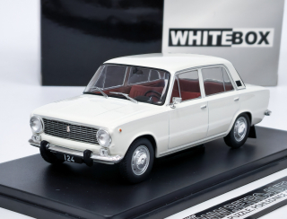 Fiat 124 (1970) bílá WHITEBOX 1:24