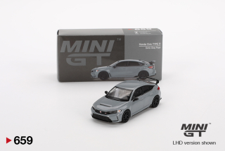 Honda Civic Type R 2023 šedá - Mini GT 1:64