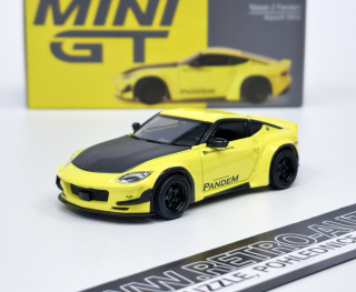 Nissan Z Pandem Ikazuchi žlutá - Mini GT 1:64