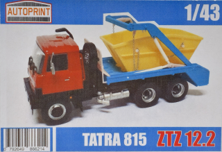 Konverzní set Tatra 815 ZTZ 12.2. nosič kontejnerů AUTOPRINT 1:43